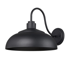 Golden 2866-OWL NB-NB - Yep by Golden Lighting Levitt 1-light Outdoor Wall in Natural Black and Natural Black shade